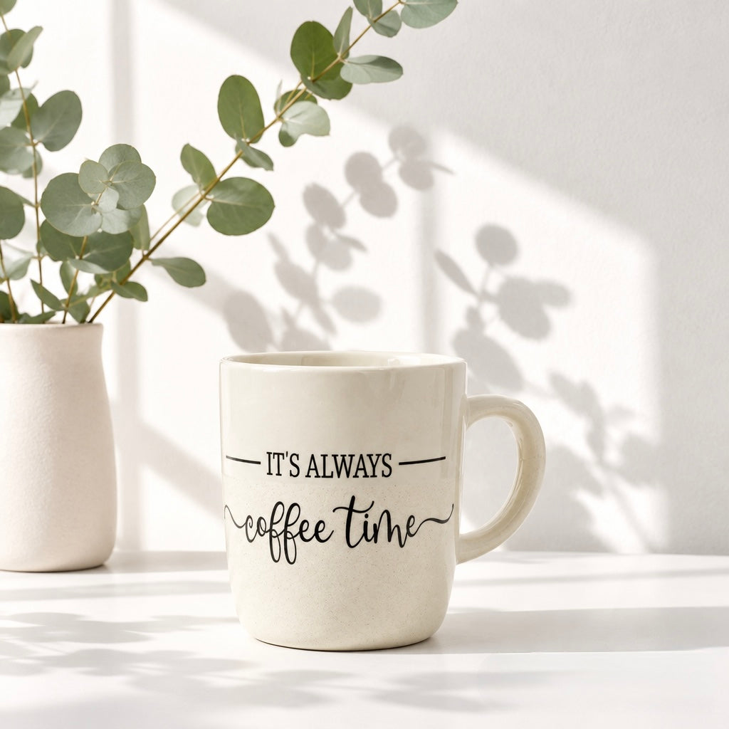 Personaliesierbare Kaffeetasse PLANLOS SCHÖN
