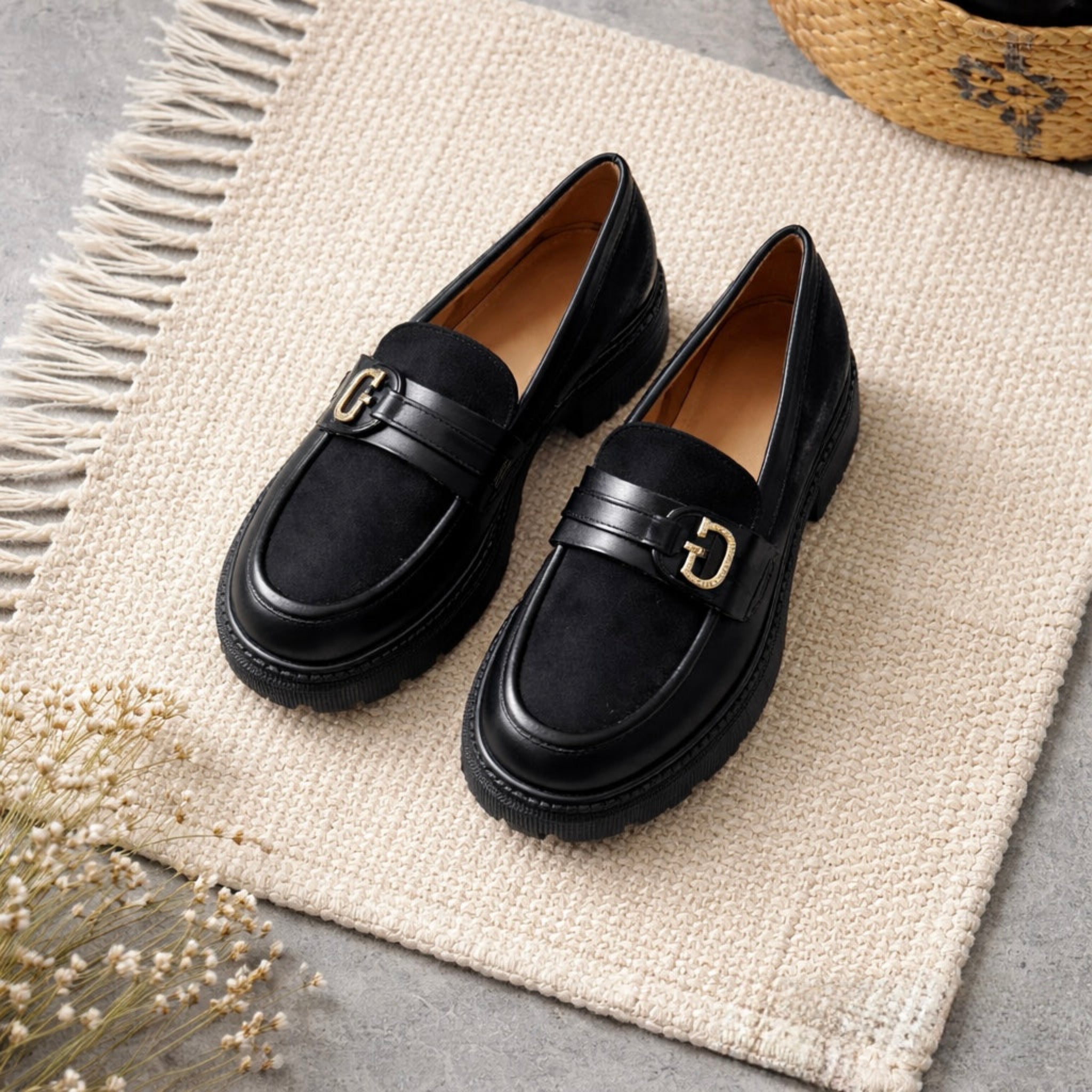 loafer schwarz schnalle